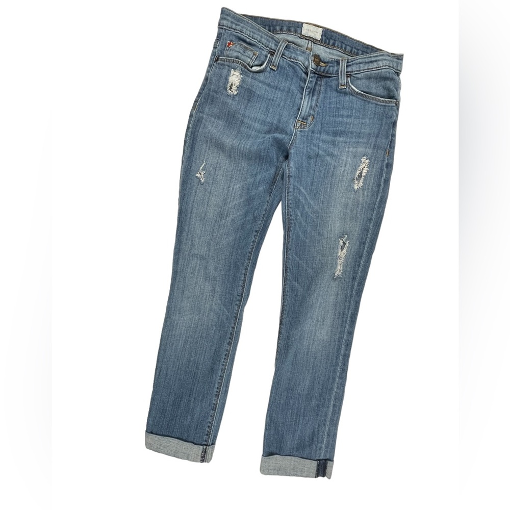 Hudson Jeans Blue Cropped Ankle Skinny Jeans - Picture 2 of 9